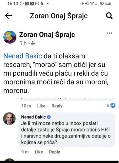 Zoran Šprajc Facebook/Screenshot